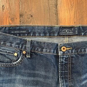 Lucky Brand Men's, 361 Vintage Straight, Dark Blue, Jeans 40x30